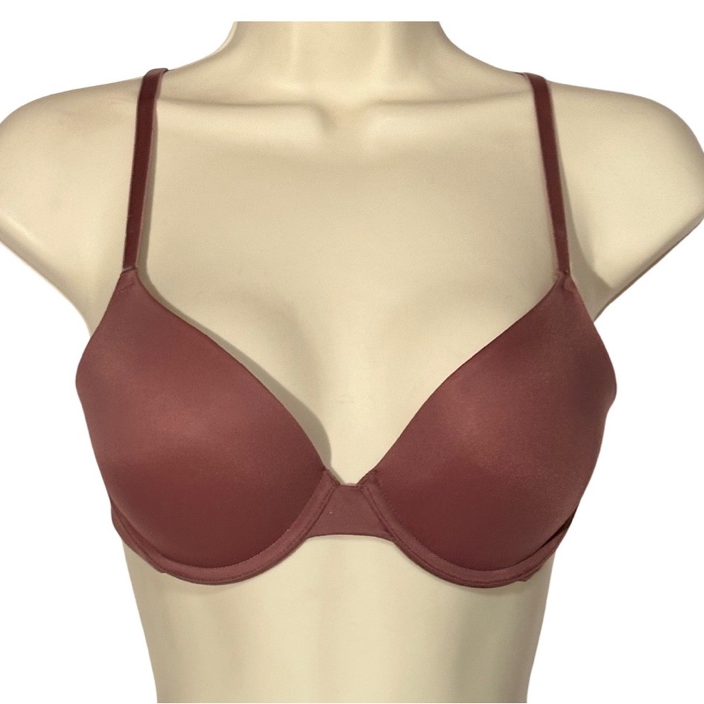 Pink Victoria Secret Wear Everywhere Push Up Mauve Bra 32C
